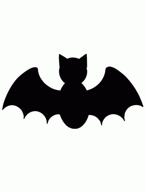 Pumpkin Cutout Templates Bat Free Printable Coloring