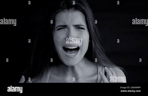 Screaming Woman Black And White Stock Videos And Footage Hd And 4k Video Clips Alamy