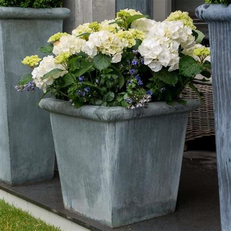 A Plain Classic Zinc Planter Can Be Used Inside Or In The Garden