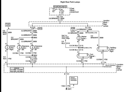 I need a detailed wiring diagram of the tail lights and ...