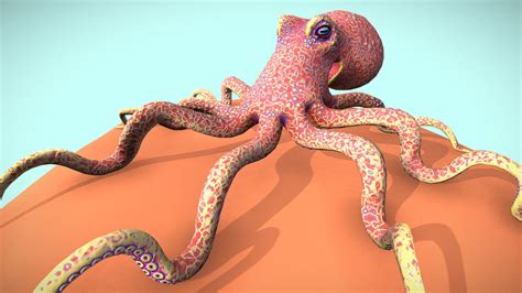 Colourful Octopus D Model By Coryrichards C D Sketchfab
