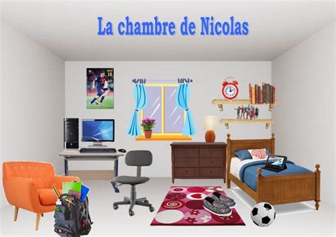 La Chambre De Nicolas Classe De Française Fle Chambre