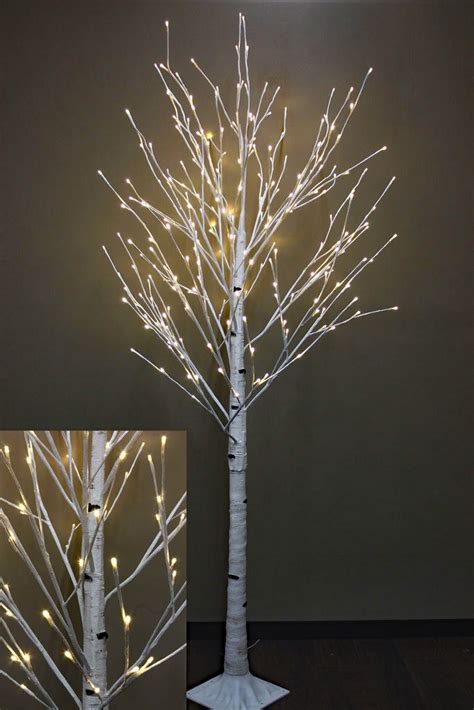 7 Foot White Birch Tree 240 Warm White Leds From The Light Garden