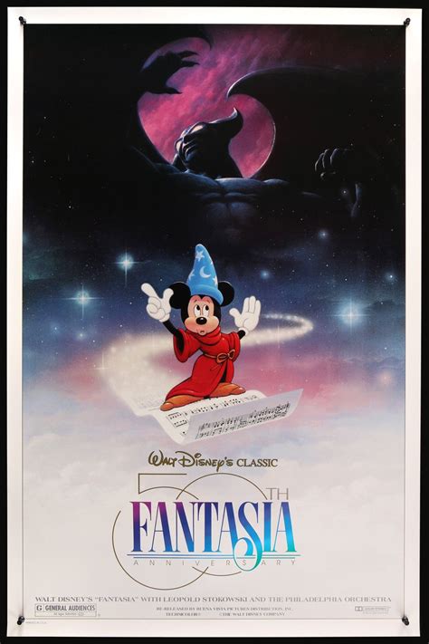 Fantasia 1940 Original One Sheet Movie Poster Original Film Art