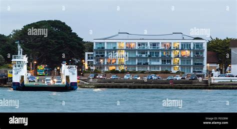 Sandbanks To Shell Beach Chain Ferry Poole Hi Res Stock Photography And