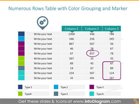 30 Creative Data Table Graphics Design Powerpoint Template Powerpoint