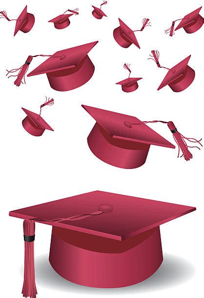 Royalty Free Red Graduation Cap Clip Art Vector Images And Illustrations