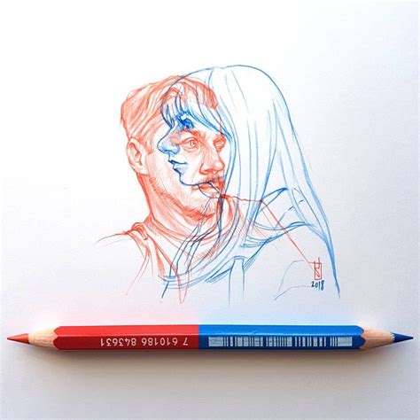Red And Blue Art Made By Alberto Russo From Switzerland 📷alberto