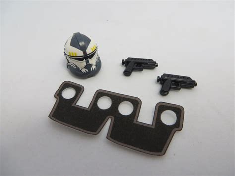 Custom Commander Wolffe Dark Gray Accessory Pack For Minifigures Dc 1