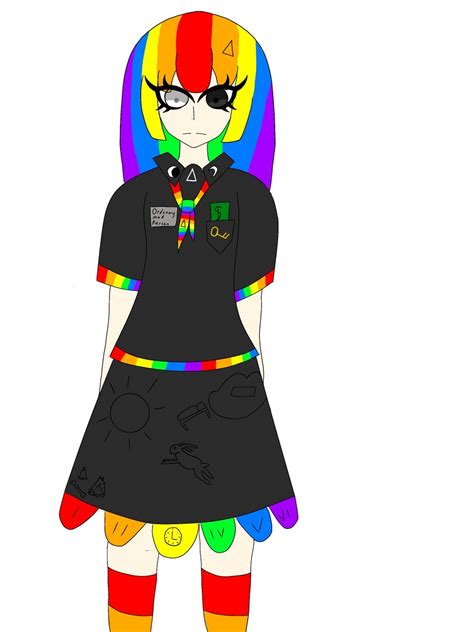 Rainbow Anime Girl By Cheetomouse1200 On Deviantart