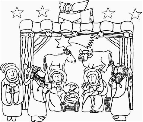 Dibujos De Nacimiento De Jesus Para Colorear Dibujos Cristianos Para