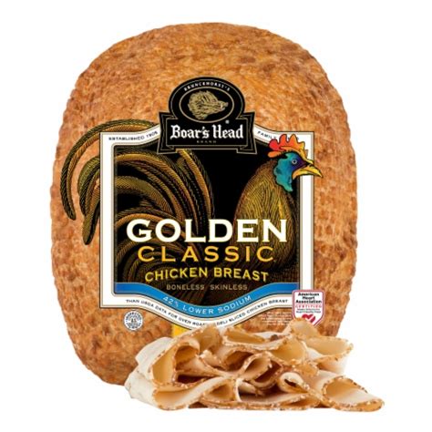 Boar S Head Grab Go Golden Classic Chicken Breast Fresh Sliced Deli