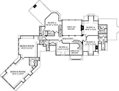 House Plan 3323 00538 Luxury Plan 6432 Square Feet 5 Bedrooms 7