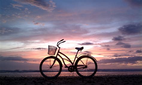 Beach Sunset Bikewhat More Could You Ask For Bike Ride Aesthetic