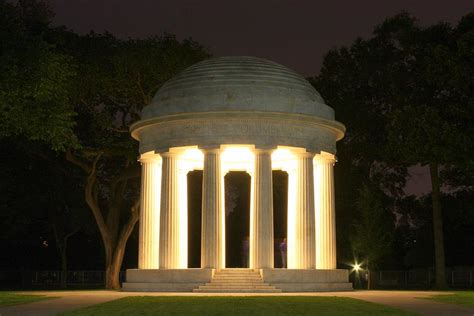 District Of Columbia World War I Memorial At Night Photograph By Karen