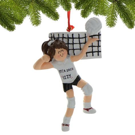 Personalized Volleyball Ornament Volleyball Christmas Etsy