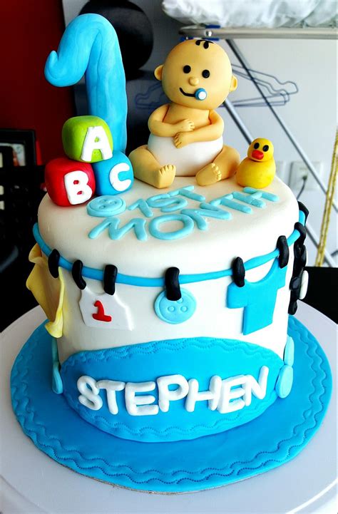 Baby Boy 1st Birthday Cake Birthday Cake 1st Birthday Cake For Boy