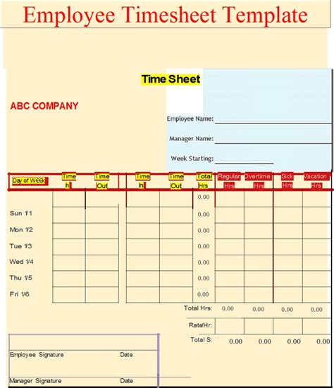 Free Time Sheet Template Excel Word Templates Schedule Templates