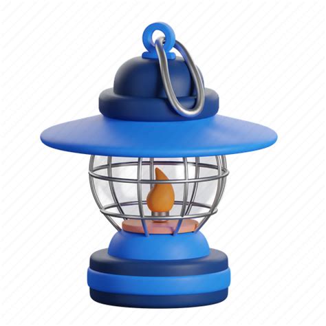 Camping Lantern Light Decoration Lamp 3d Illustration Download On