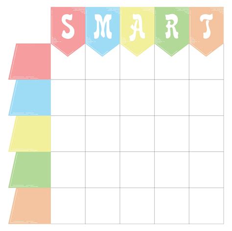 10 Best Blank Printable Goals Template Smart