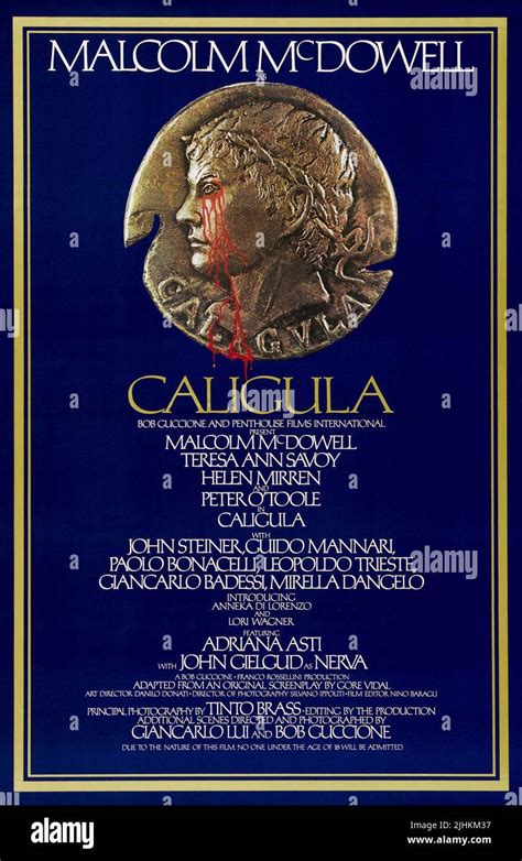 Filmplakat Caligula 1979 Stockfotografie Alamy