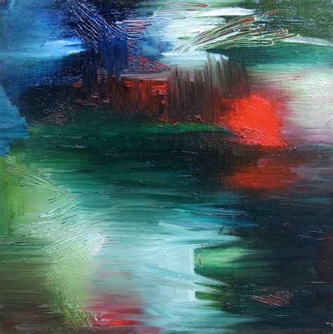 Abstract Oil Painting Original Oil On Canvas 10 X 10 X 1 Etsy