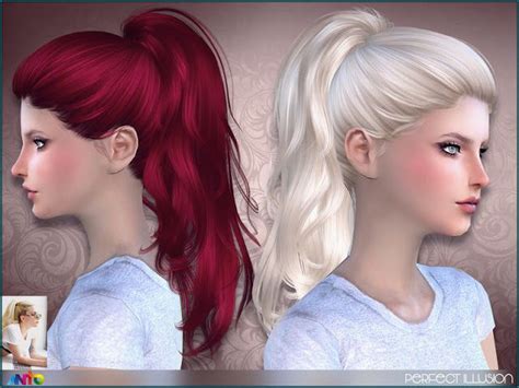 Sims 4 Ccs The Best Perfect Illusion By Anto Sims 4 Mods Ponytail