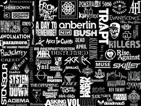 Best Alternative Rock Bands Logos