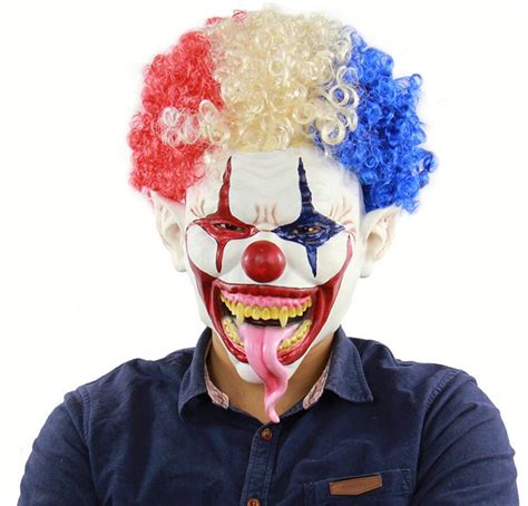 2018 New Scary Clown Mask Joker Mens Full Face Party
