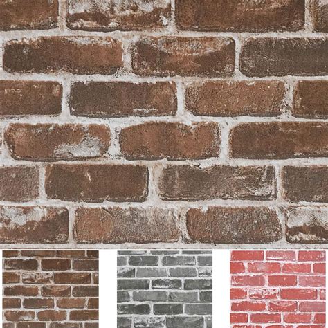 3d Distressed Brick Wallpaper 3d Brick Effect Wallpaper Pink Embossed
