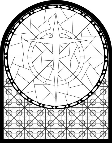 Stained Glass Window Coloring Pages Download And Print For Free