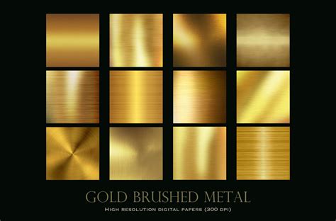 Gold Brushed Metal Textures Textures Creative Market