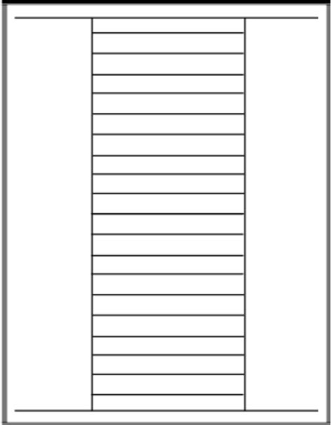 Avery Dividers 5 Tab Template