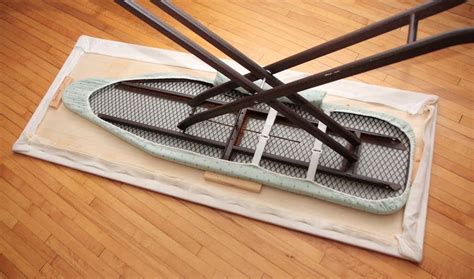 Free woodworking build plans for a diy ironing board and iron holder. The big-a$$ ironing board. | Minneapolis Modern Quilt ...