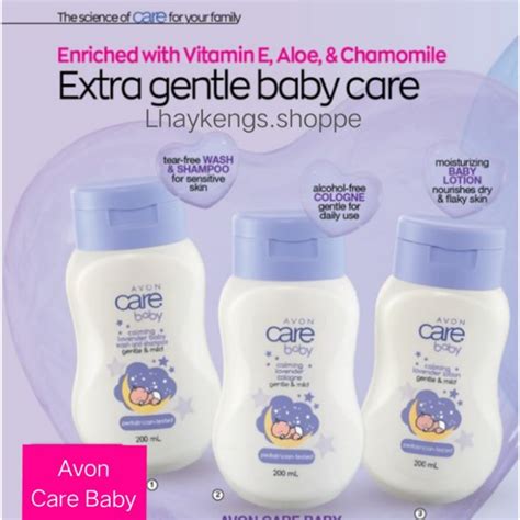 Avon Baby Care Washshampoolotioncologne Calming Lavender Shopee