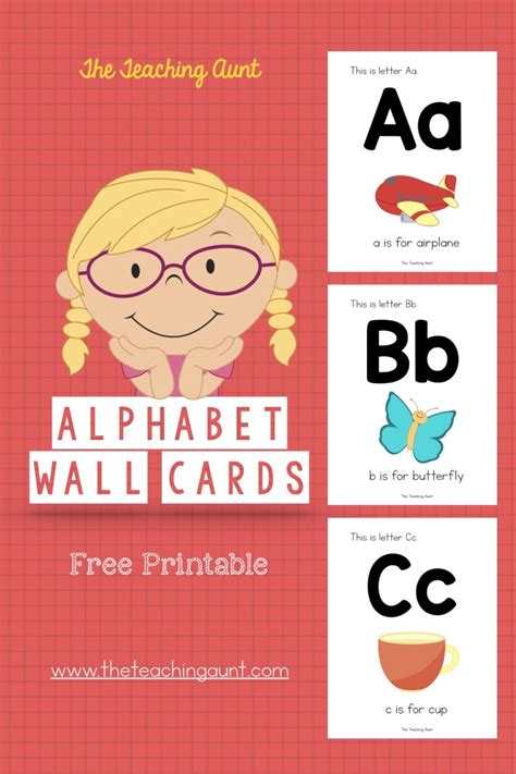 Alphabet Wall Cards The Teaching Aunt