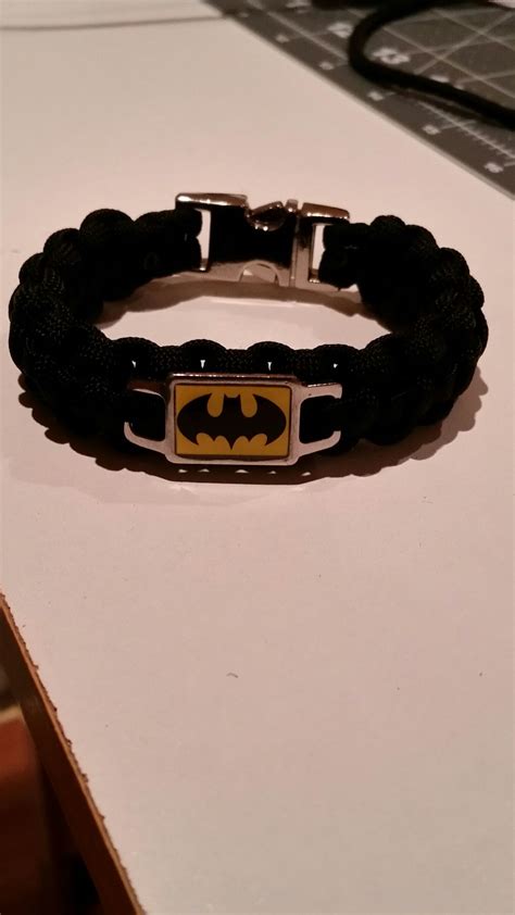 Paracord Bracelet With Batman Charm One Of My Latest Bracelets Made