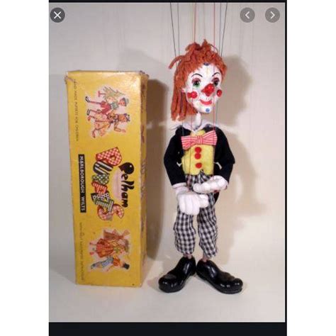 Vintage Pelham Puppet Bimbo The Clown In Original Box Oxfam Gb