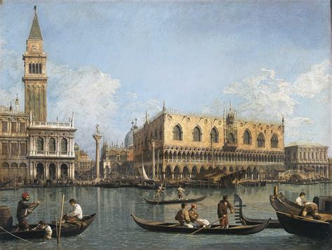 Canaletto The Molo Seen From The San Marco Basin 1730 Tutt Art Masterpieces