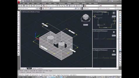 Autocad Tutorial How To Convert 2d Into 3d Youtube