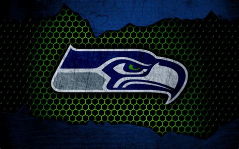Seattle Seahawks Logo Green Grass Background