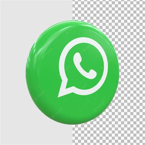 Premium Psd Whatsapp 3d Social Media Icon Colorful Glossy 3d Icon