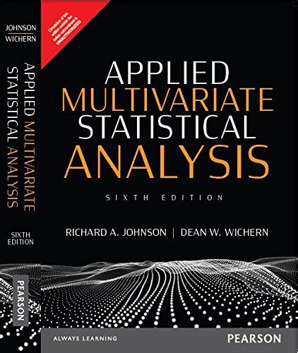 PDF Applied Multivariate Statistical Analysi By Johnson Wichern SarahmaellerMr