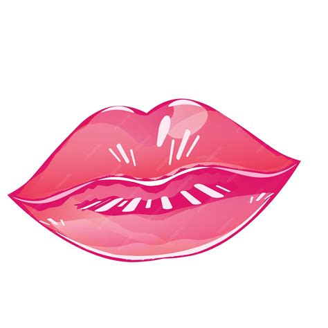 premium vector glossy lips