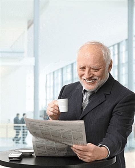 Hide The Pain Harold With News Paper Memes Imgflip