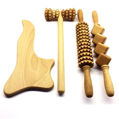 Wood Therapy Tools Wooden Massage Tools Set Body Shape Etsy