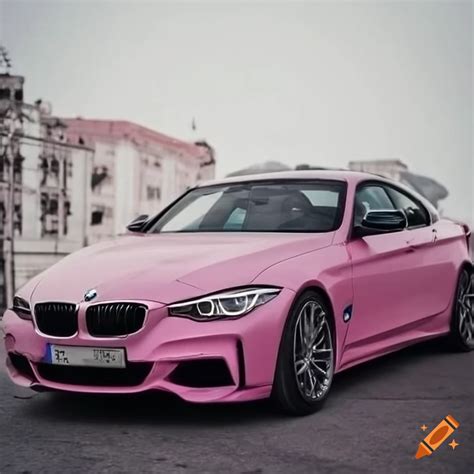 Pink Bmw Car