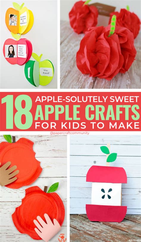 18 Apple Solutely Sweet Apple Crafts For Kids To Make