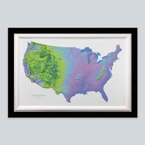 United States 3d Raised Relief Map Cool 3d Topographical Maps