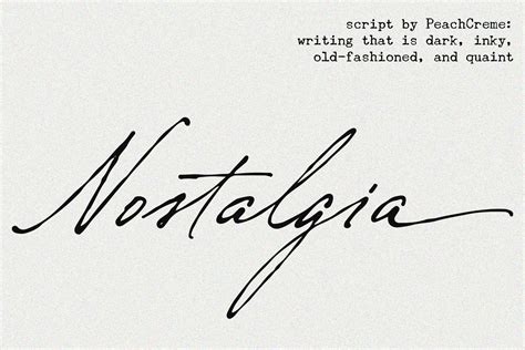 Nostalgia Vintage Script Font Script Fonts ~ Creative Market